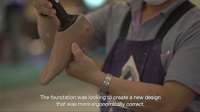 เท้าเทียมรูปแบบใหม่เพื่อชีวิตที่ดีขึ้นของผู้พิการ